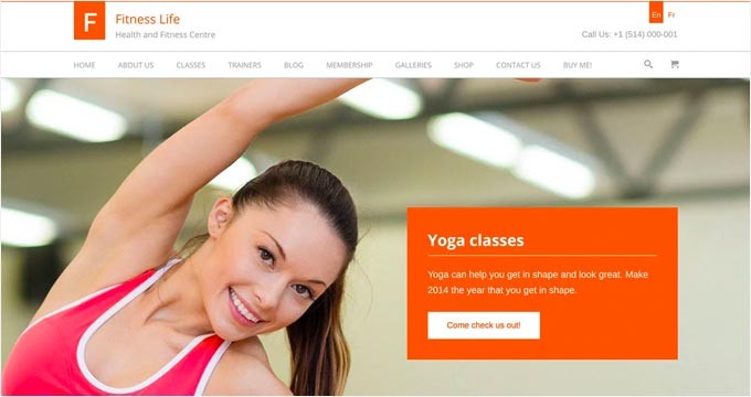 FitnessLife WordPress 主题