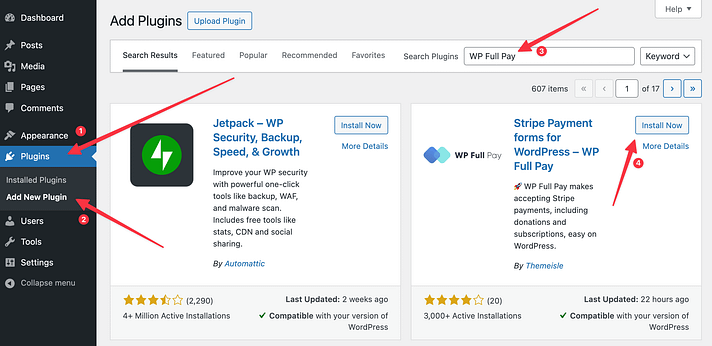 WordPress 中的插件列表