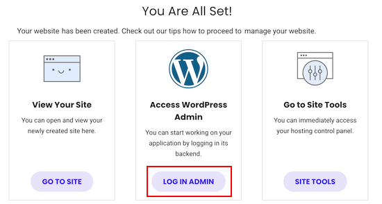 登录 WordPress 管理仪表板