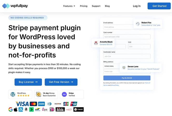 WP Full Pay 插件网站