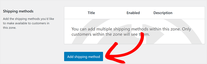 在 WooCommerce 中添加运输方式