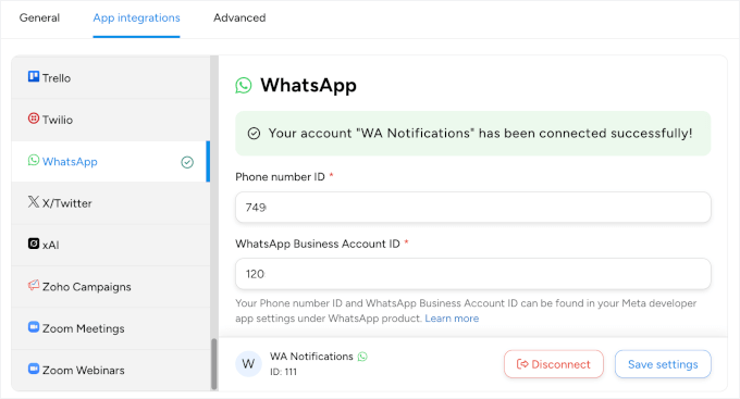 WhatsApp 和 Uncanny Automator 的成功集成