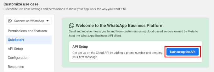 WhatsApp API 设置