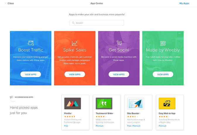 Weebly 应用程序