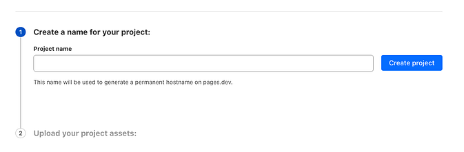 Cloudflare 创建项目