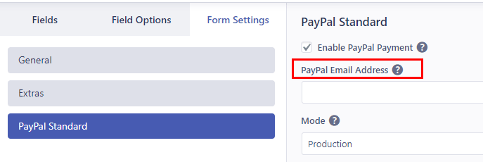 输入 PayPal 电子邮件地址