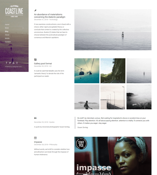 Coastline - Simple WordPress Themes