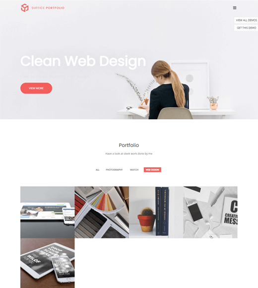 Suffice Simple WordPress Themes