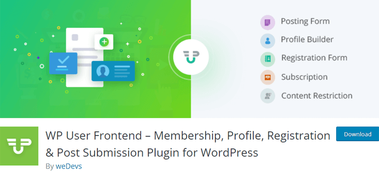 WP 用户前端 - 最佳 WordPress 文件上传插件