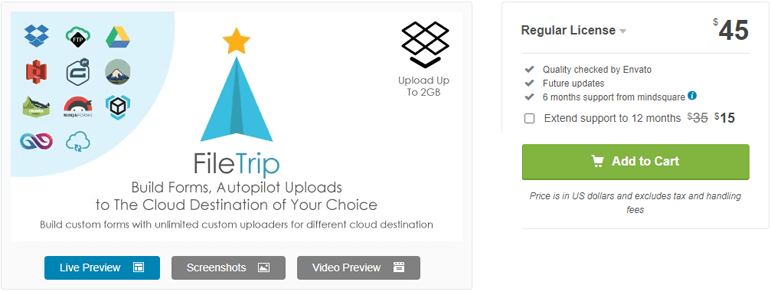 Filetrip - WordPress 文件上传插件
