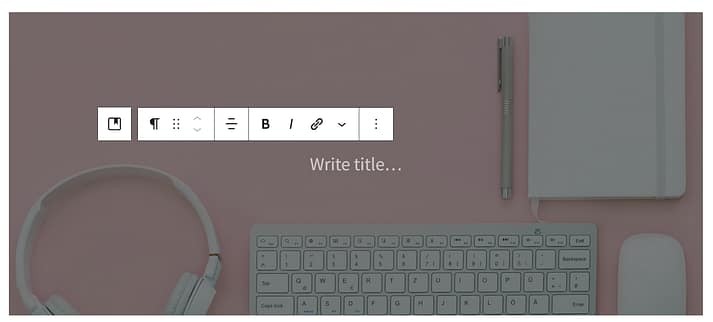 WordPress 中背景图像的示例。