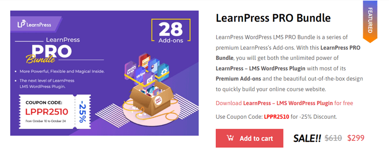 LearnPress Pro 捆绑包