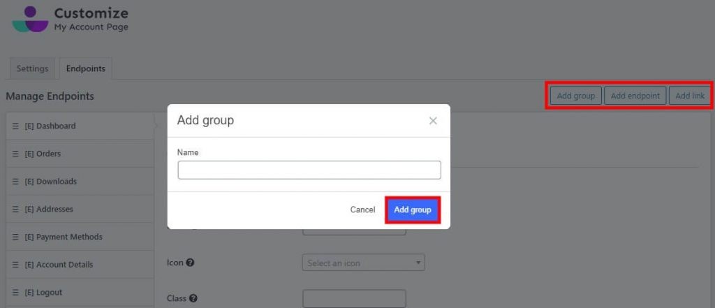 添加组-自定义-我的帐户-页面-for-woocommerce-modify-woocommerce-my-account-page
