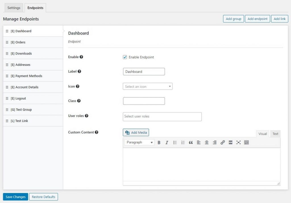 端点-自定义-我的帐户-页面-for-woocommerce-modify-woocommerce-my-account-page