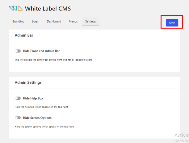 白标 CMS 设置