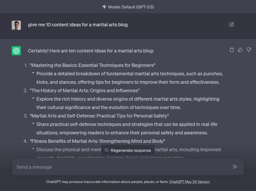 ChatGPT 内容主题提案