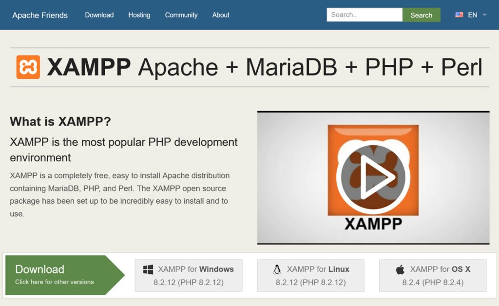 XAMPP 主页