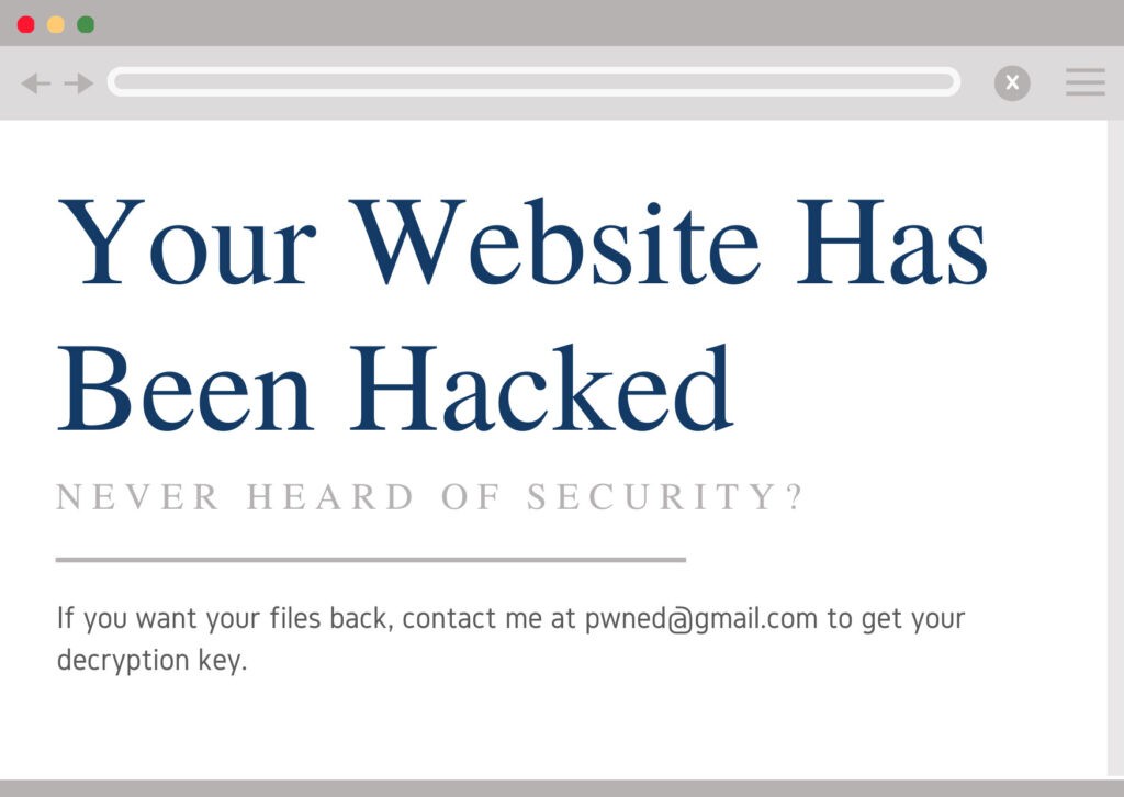 勒索软件攻击网站安全威胁示例