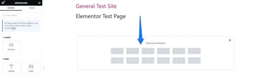 配置 Elementor 列结构