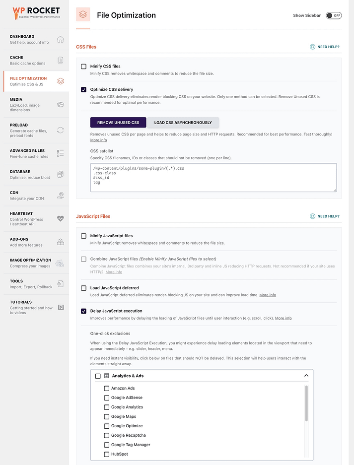 如何通过使用 WP Rocket 优化网站代码来避免巨大的网络有效负载。