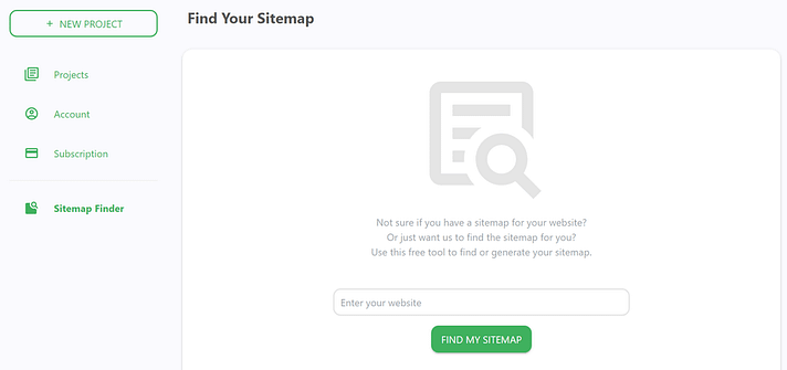查找站点地图。