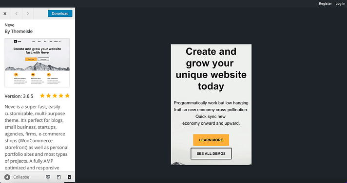 测试一下主题是否适合移动端。