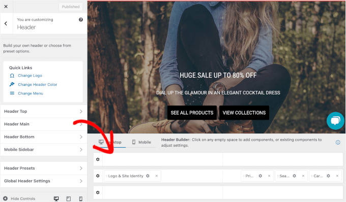 Neve的header builder