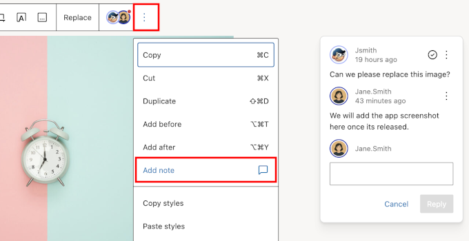在WordPress编辑器中为特定区块添加备注