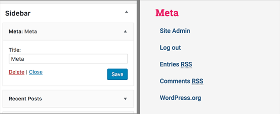 WordPress 中的 Meta 控件