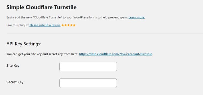 添加Cloudflare密钥。