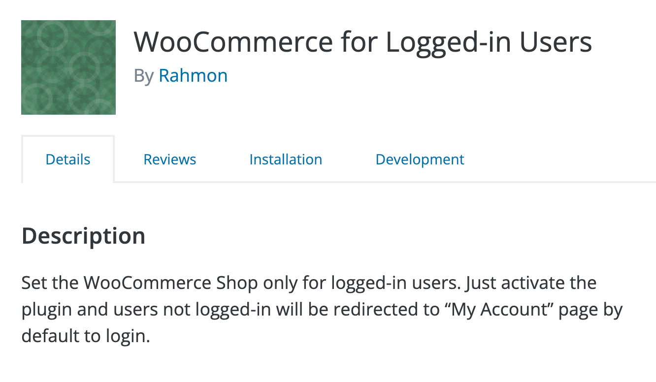 WooCommerce 仅登录插件