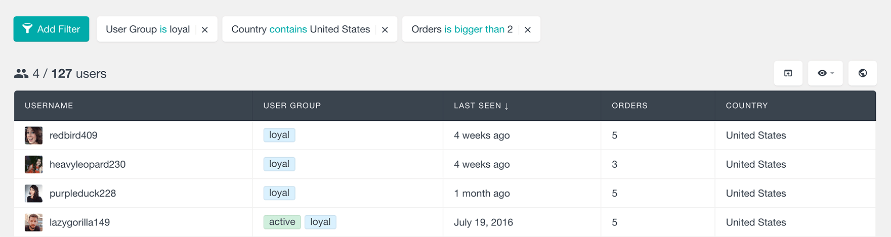 WooCommerce 客户组筛选