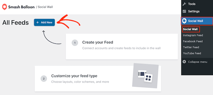使用Smash Balloon创建社交墙